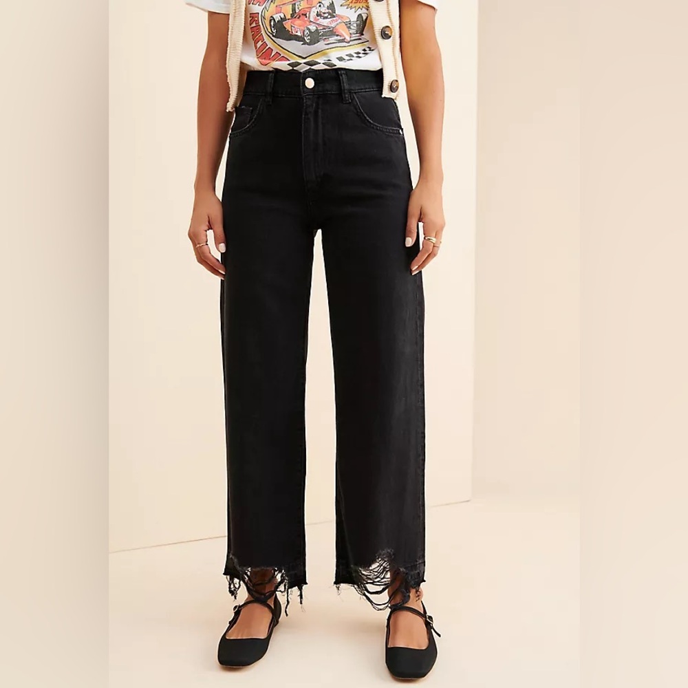 DL1961 Hepburn High Rise Wide Leg Jeans